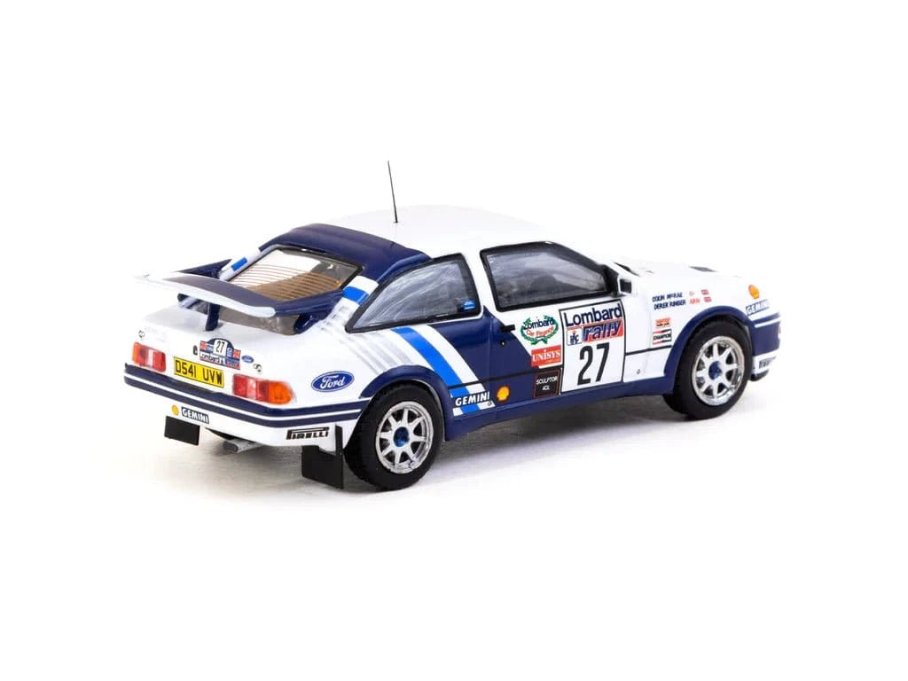 Tarmac 1/64 RAC Rally 1989 Ford Sierra RS Cosworth Diecast Model - Hobbytech Toys
