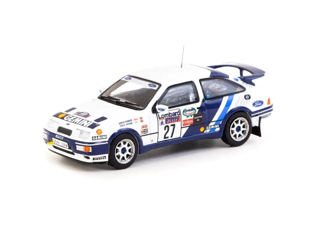 Tarmac 1/64 RAC Rally 1989 Ford Sierra RS Cosworth Diecast Model - Hobbytech Toys
