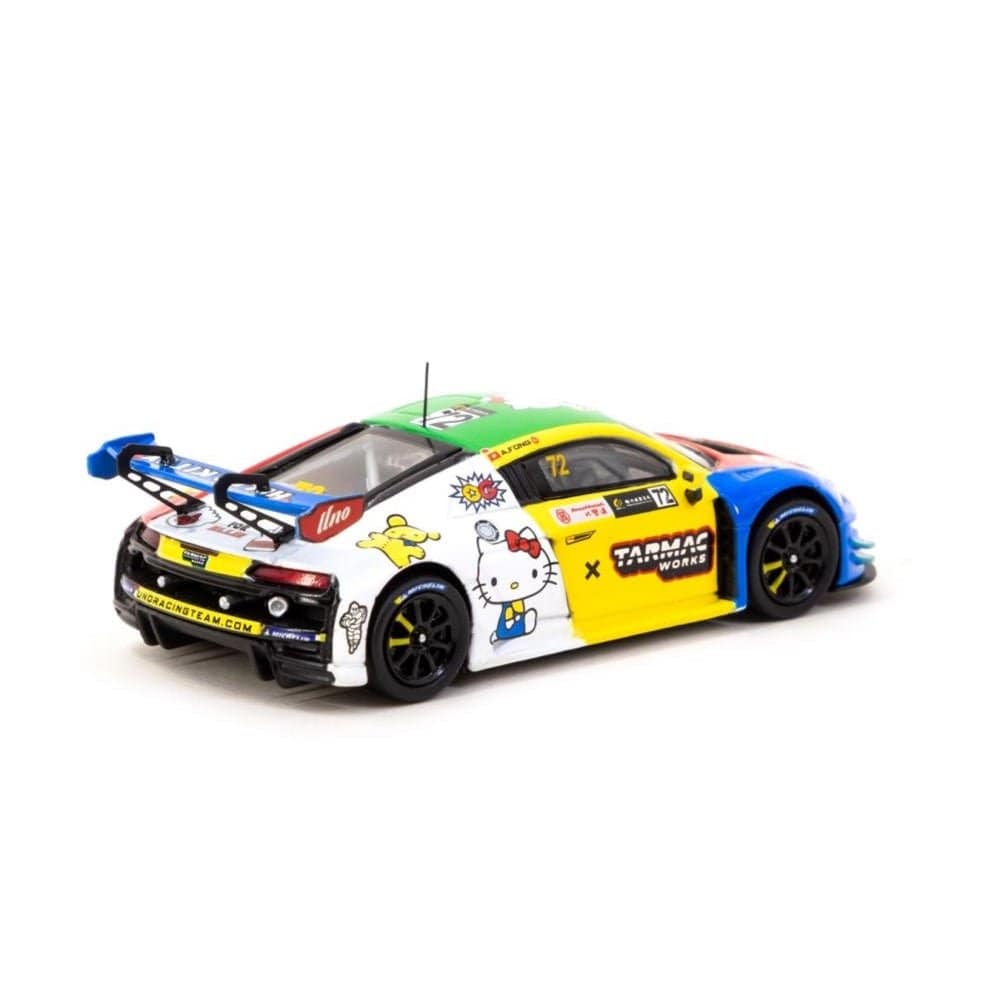 Tarmac 1/64 Uno Racing Audi R8 LMS GT3 Evo II Macau GT Cup 2022 Adderly Fong Hello Kitty - Hobbytech Toys