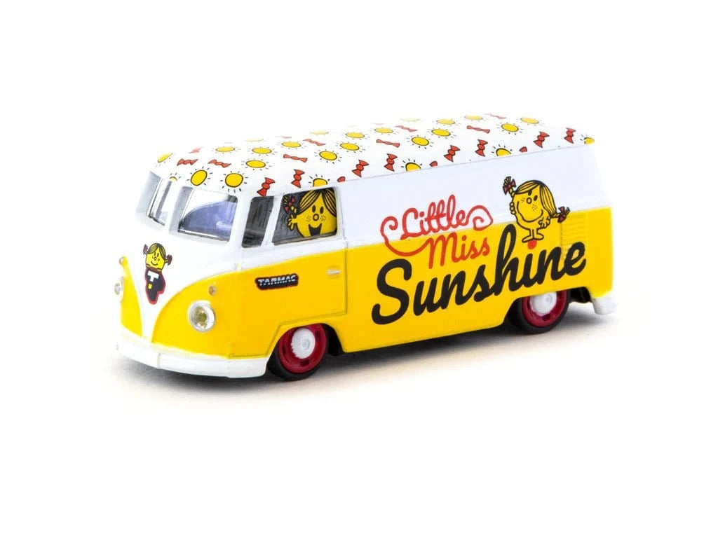 Tarmac 64S - 005 - MMLM 1/64 VW Type II (T1) Panel Van - Mr. Men Little Miss - Little Miss Sunshine - Hobbytech Toys