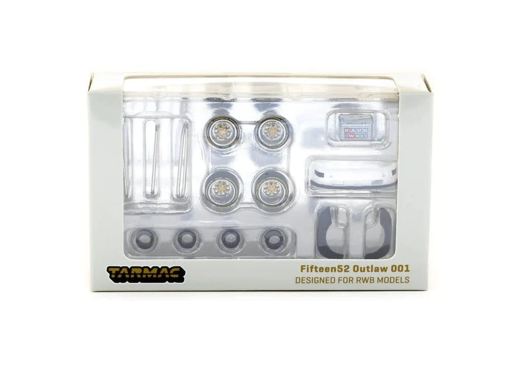 Tarmac 64W - 007 - CHGD 1/64 Wheels - Fifteen52 Outlaw - Chrome/Gold - Hobbytech Toys