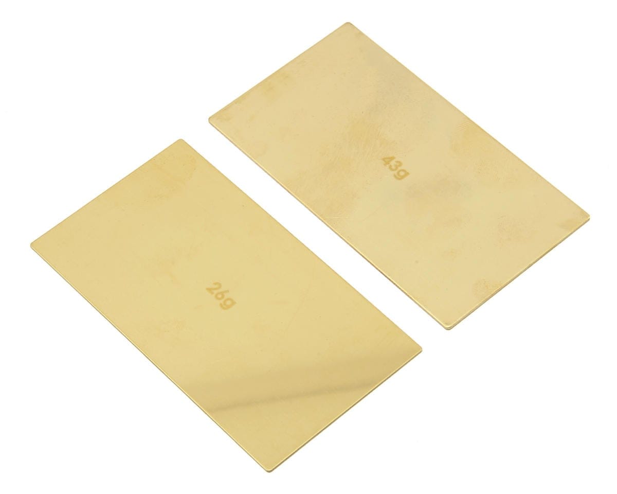 Team Associated Factory Team Brass Under Battery Weights 26g 43g 91744