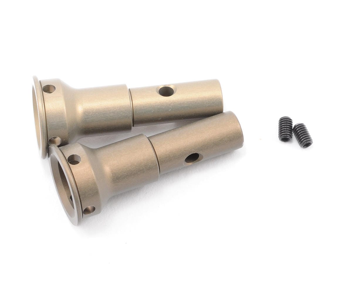 Team Associated Factory Team Front Stub Axles Aluminum Silver 89285