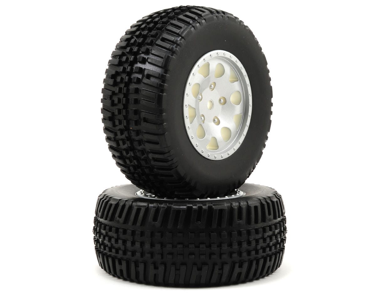 Team Associated KMC Hex Wheels Tyres Silver 91105