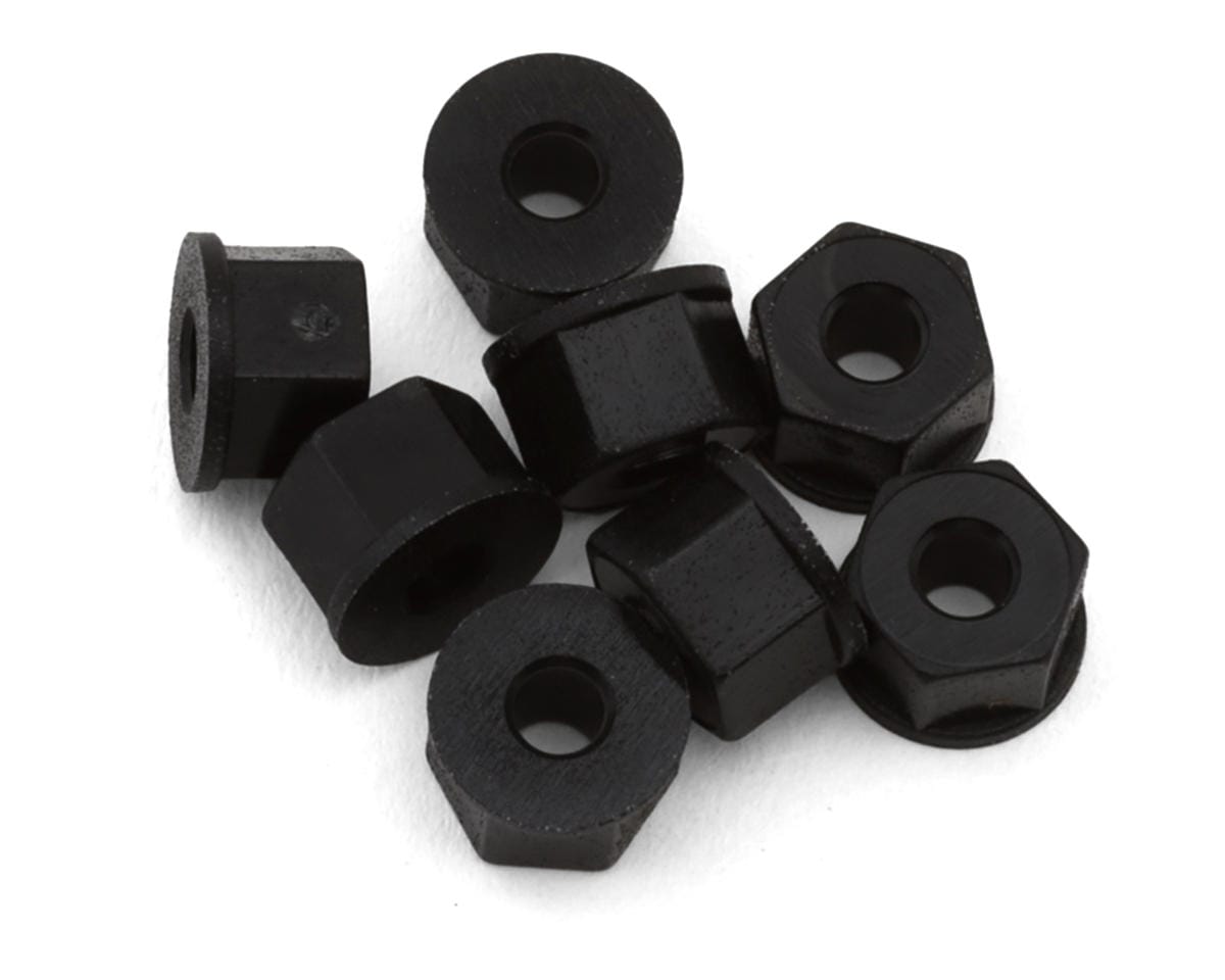 Team Associated Locknuts 4-40 5-40 Flanged Black Nylon 6472