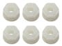 Team Associated Locknuts 8-32 flanged white nylon 6282