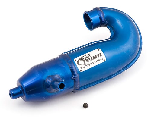 Team Associated Factory Team Rear-Exhaust Dual-Chamber Muffler Blue - 1763