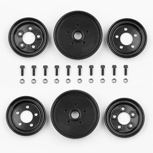 Team Associated RC10 Jay Halsey Front Wheels Black 6394