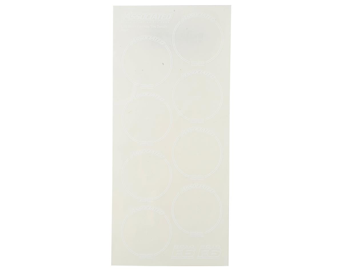 Team Associated RC10F6 Tire Decals White 8692