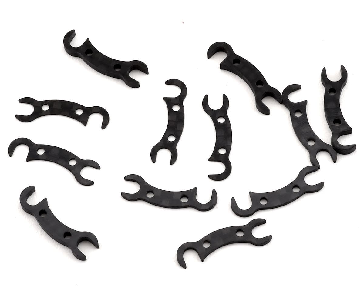 Team Associated TC7.2 FT Camber Link Mount Shims carbon fiber 31806