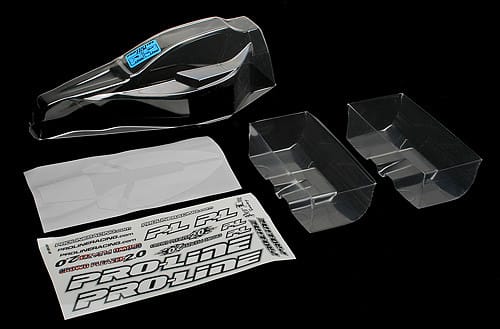Team Associated B4 Vortex Body and Wings Set Clear 9692
