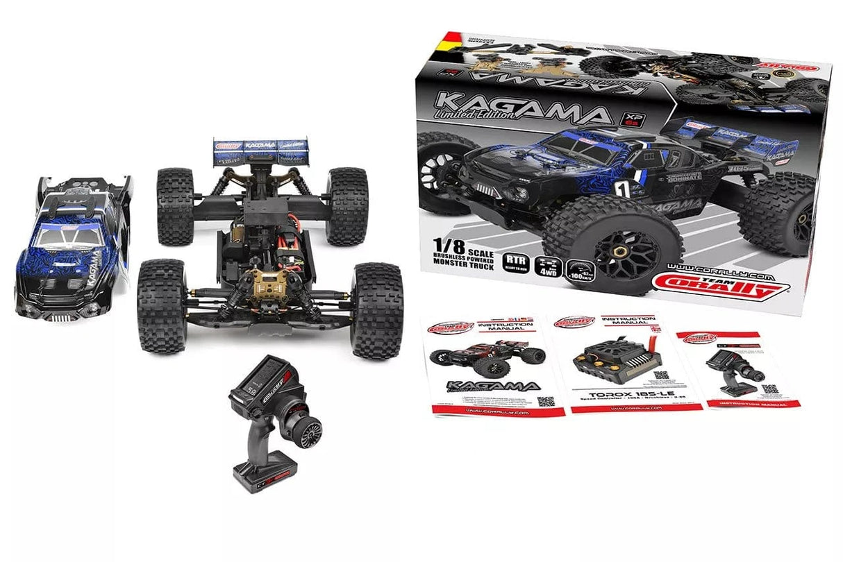 Team Corally Kagama XP 6S - Limited Edition RC Monster Truck RTR - Blue - Hobbytech Toys