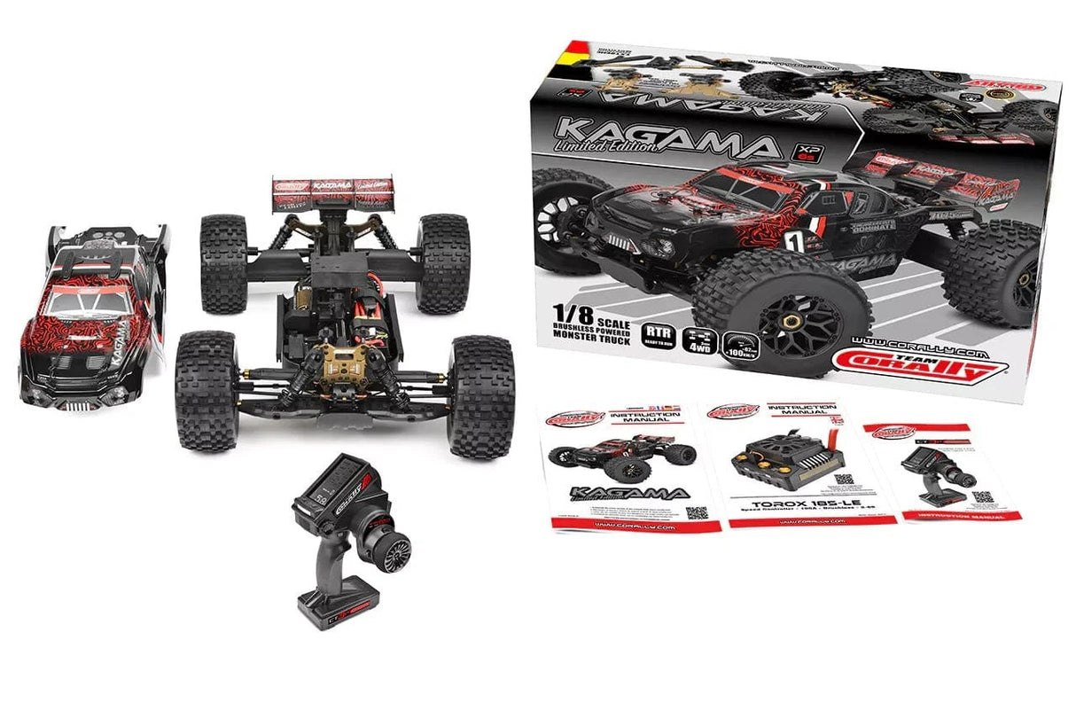 Team Corally Kagama XP 6S - Limited Edition RC Monster Truck RTR - Red - Hobbytech Toys