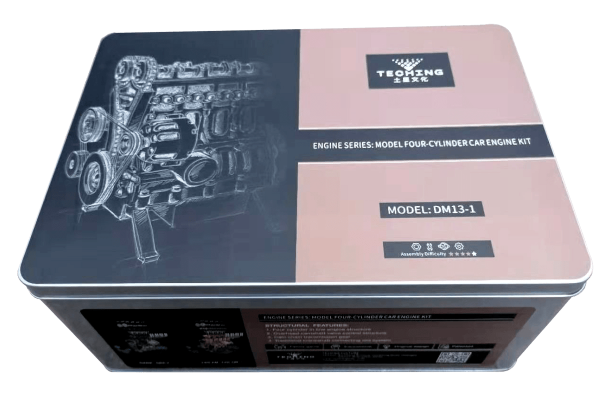 Teching 4 Cylinder Metal Model Engine Assembly Kit - Hobbytech Toys