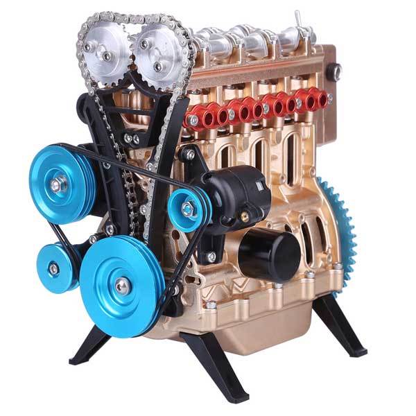 Teching 4 Cylinder Metal Model Engine Assembly Kit - Hobbytech Toys