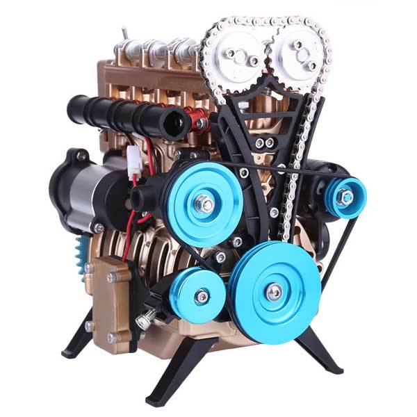 Teching 4 Cylinder Metal Model Engine Assembly Kit - Hobbytech Toys