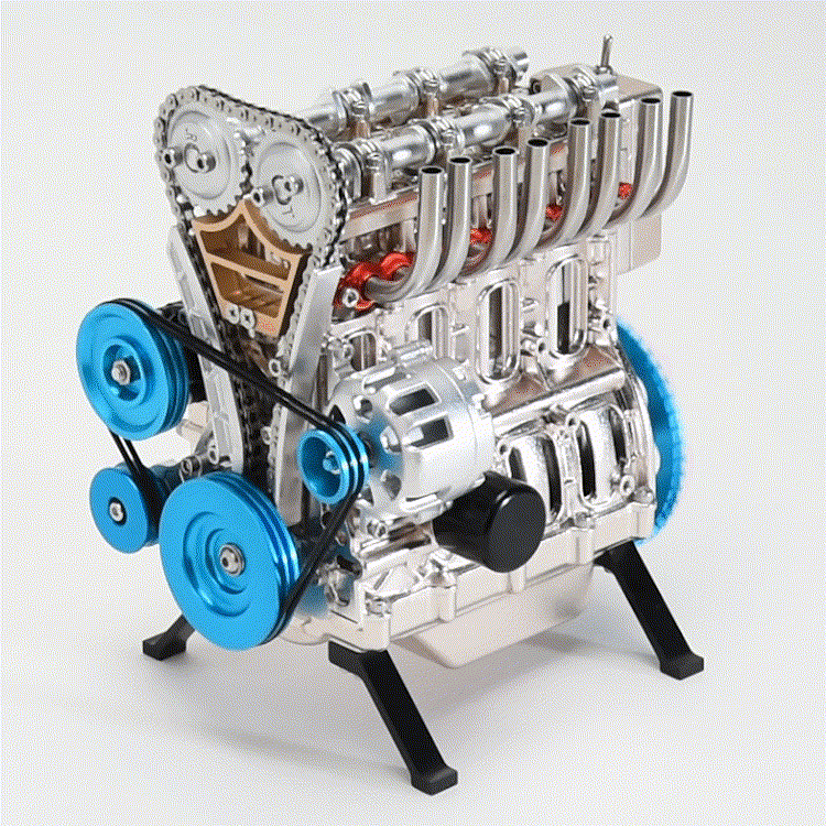 Teching 4 Cylinder Metal Model Engine Assembly Kit