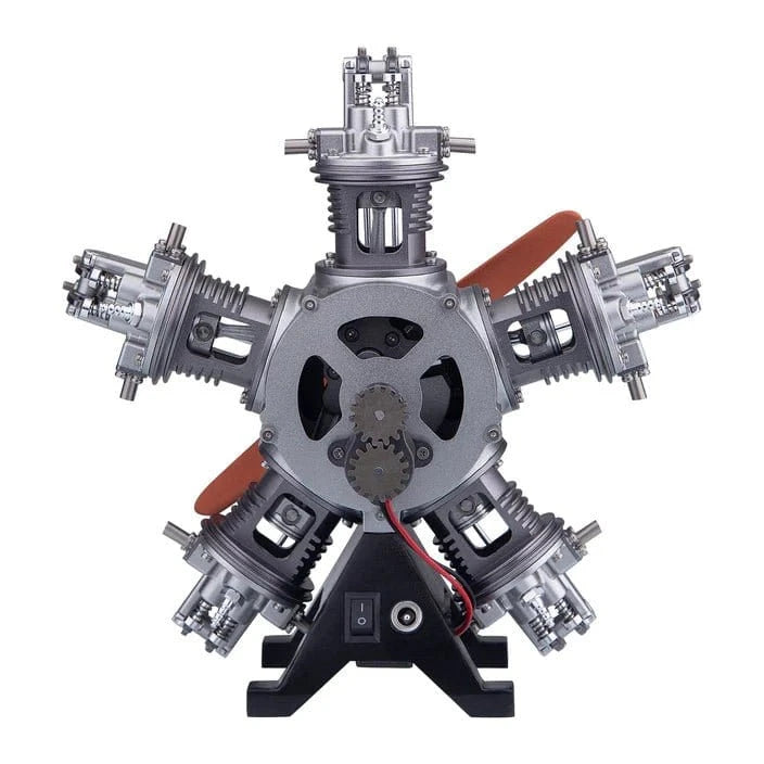 Teching 5 Cylinder Radial Metal Model Engine Assembly Kit - Hobbytech Toys