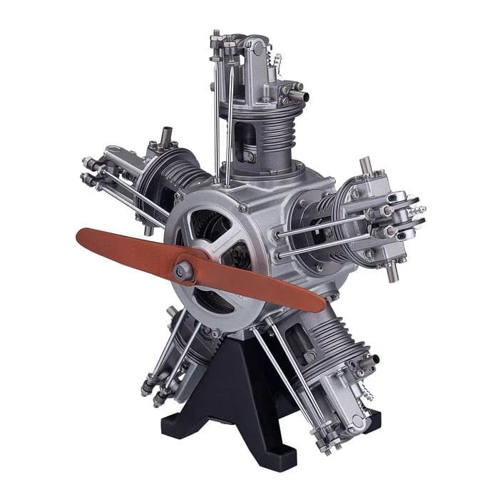 Teching 5 Cylinder Radial Metal Model Engine Assembly Kit - Hobbytech Toys