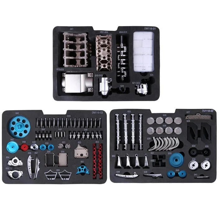 Teching V8 Metal Model Engine Assembly Kit - Hobbytech Toys