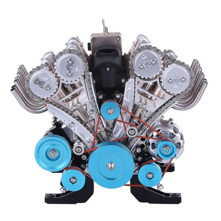 Teching V8 Metal Model Engine Assembly Kit - Hobbytech Toys
