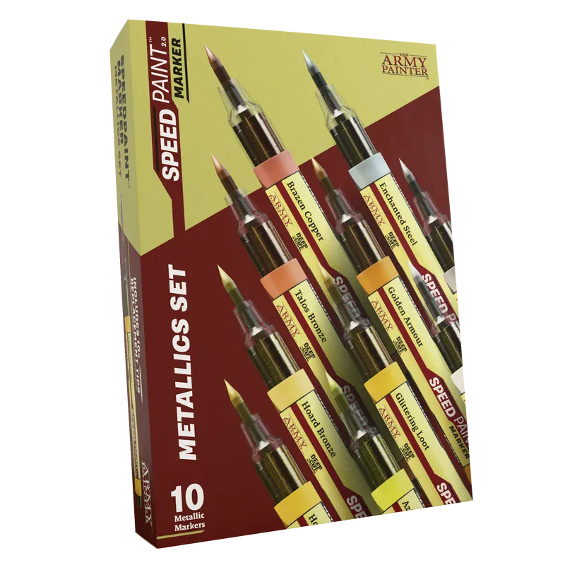 The Army Painter Speedpaint Marker - Metallics Set (10 Colours)