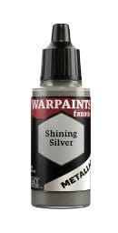 The Army Painter Warpaints Fanatic Metallic: Shining Silver - 18ml Acrylic Paint - Hobbytech Toys