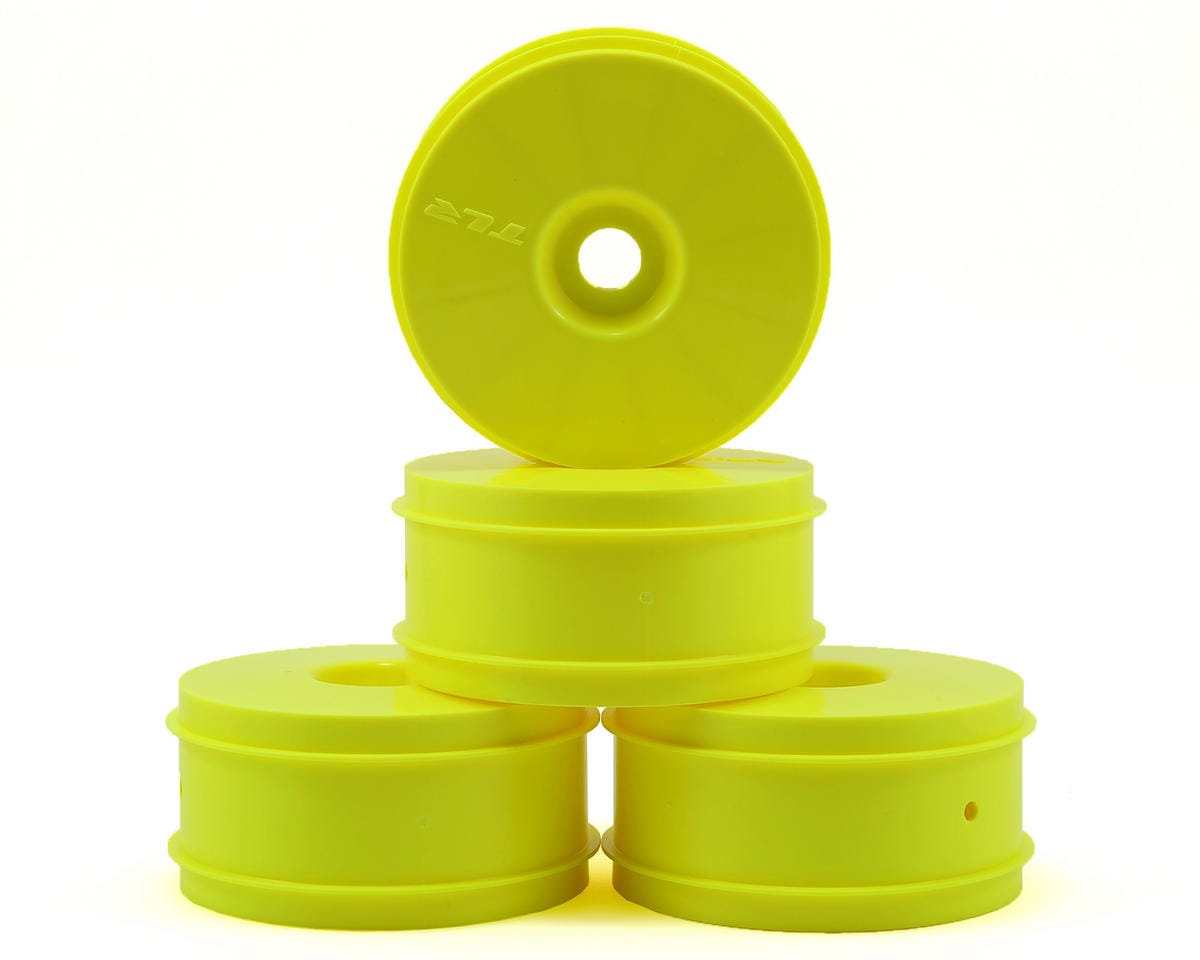 TLR 1/8 Buggy Dish Wheel, Yellow, 4pcs, 8X Elite - genuine TLR product TLR44000