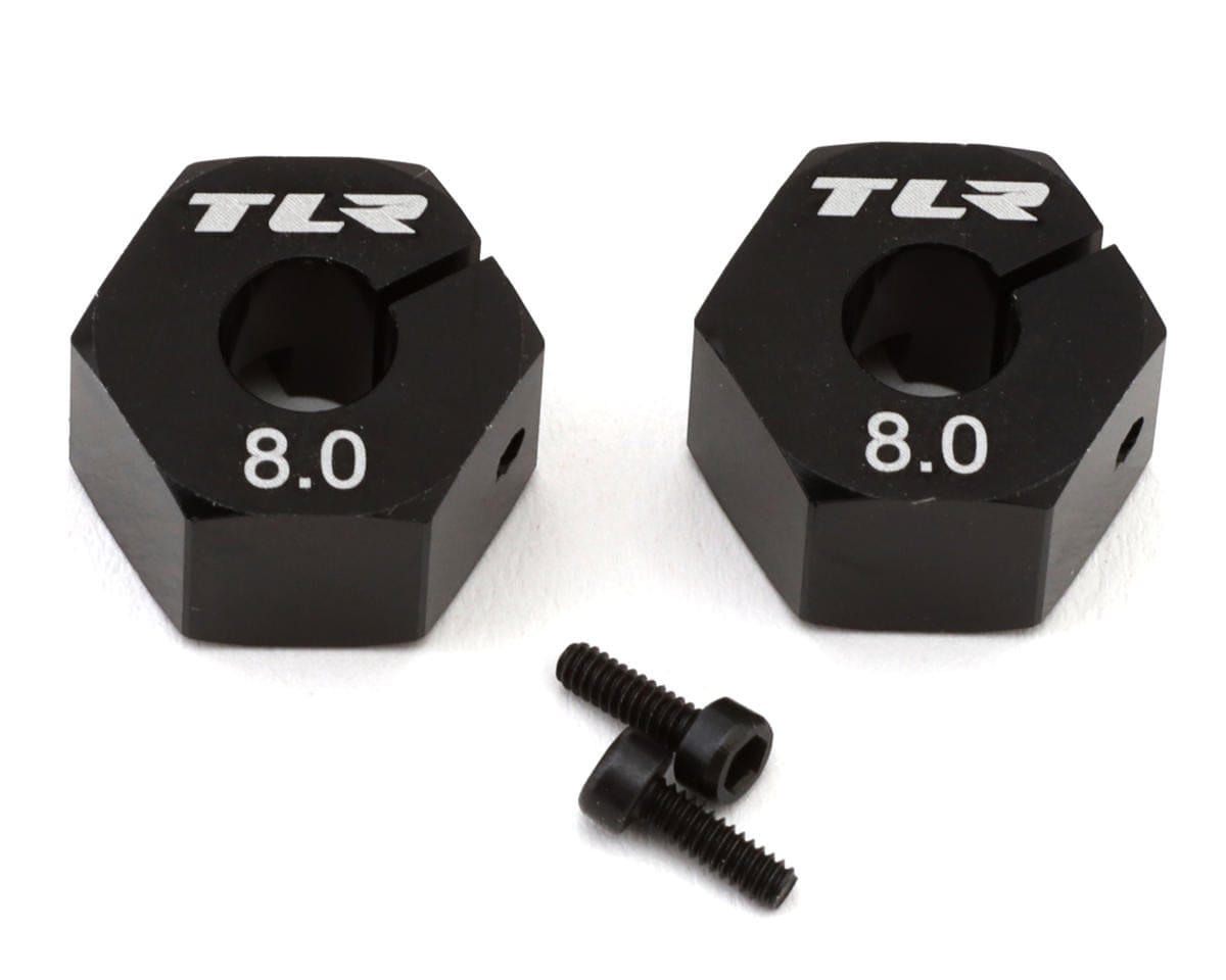 TLR 12mm x 8.0mm Wheel Hex , 2pcs, 22X, 22X-4 2.0, 22X-T - genuine TLR product TLR-1161