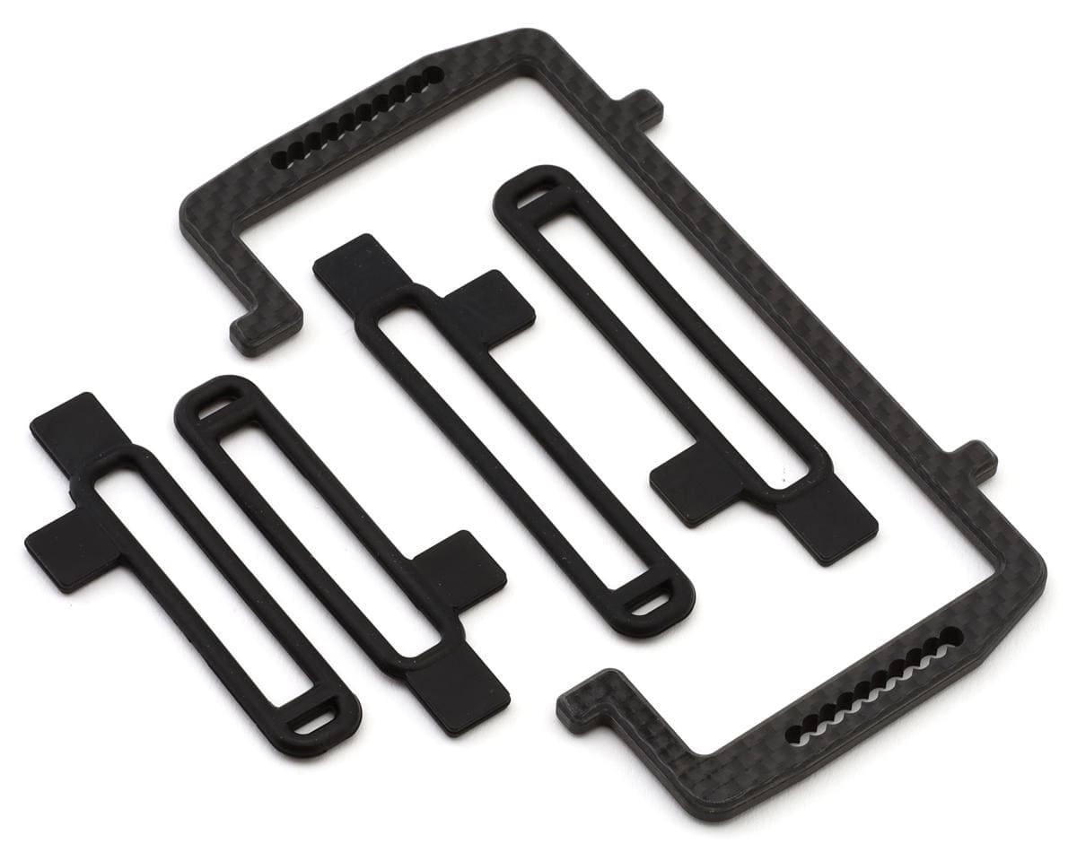 TLR Battery Mount Set, Carbon, 22X, 22X-T - genuine TLR product TLR-1101