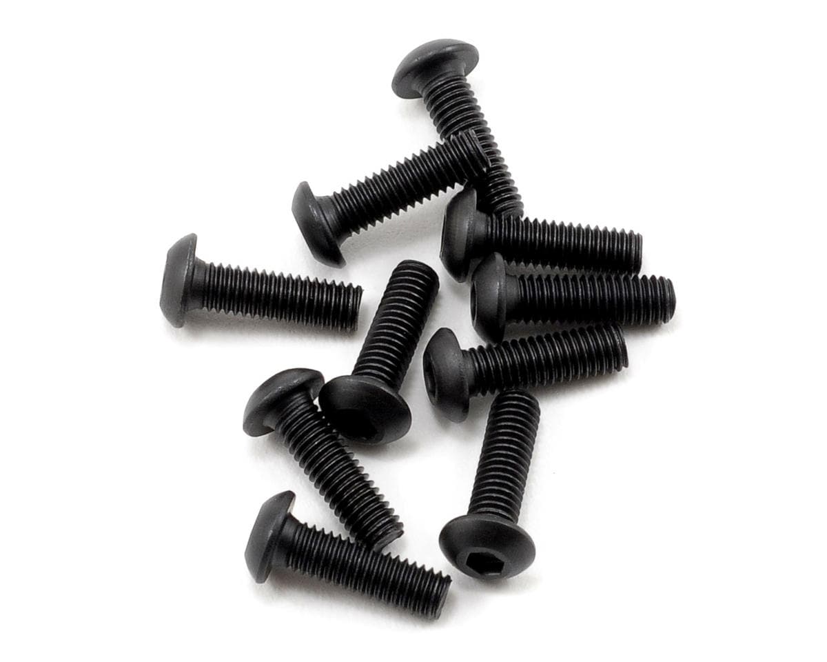 TLR Button Head Screws, M3 x 10mm, 10pcs, 22X, 22X-4 2.0, 22X-T - genuine TLR product TLR5903