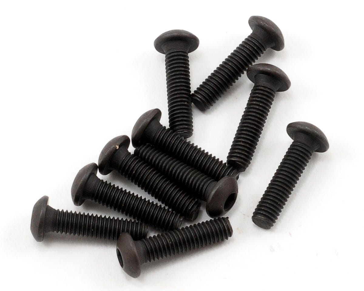 TLR Button Head Screws, M3 x 12mm, 10pcs, 22X, 22X-4 2.0, 22X-T - genuine TLR product TLR5904