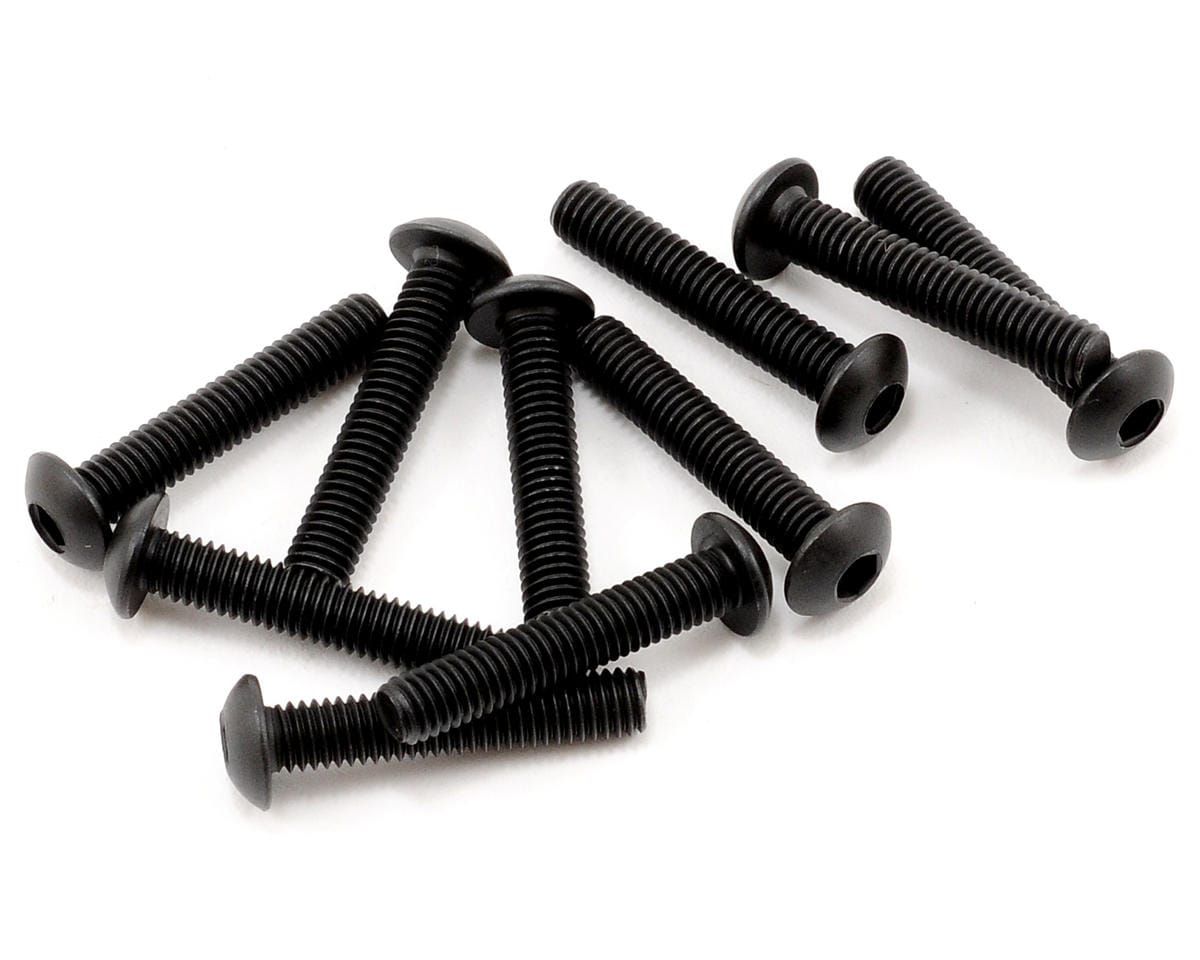 TLR Button Head Screws, M3x16mm, 10pcs, 22X, 22X-T - genuine TLR product TLR5909