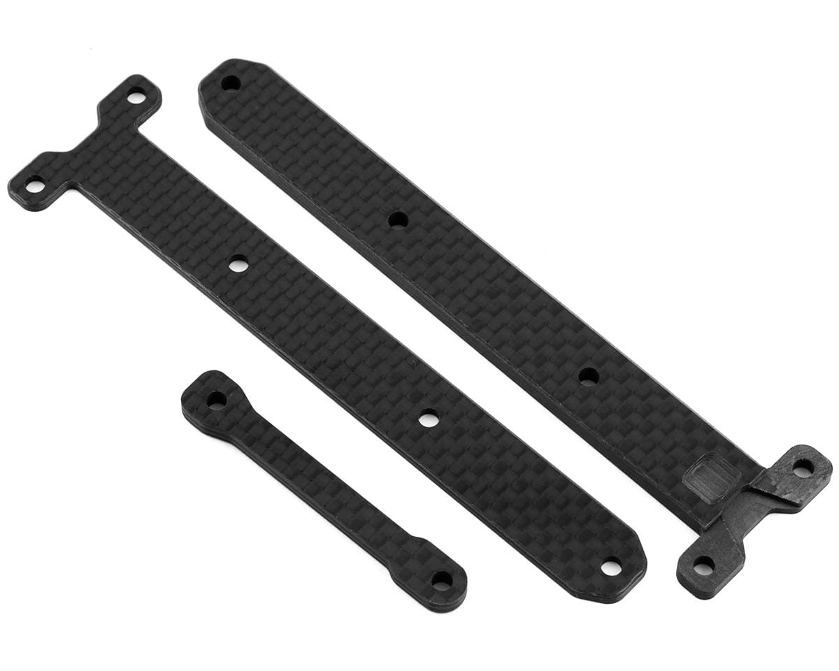 TLR Carbon Chassis Brace Supports, 1.5 and 3.5mm, 22X-4 2.0 - genuine TLR product TLR231104