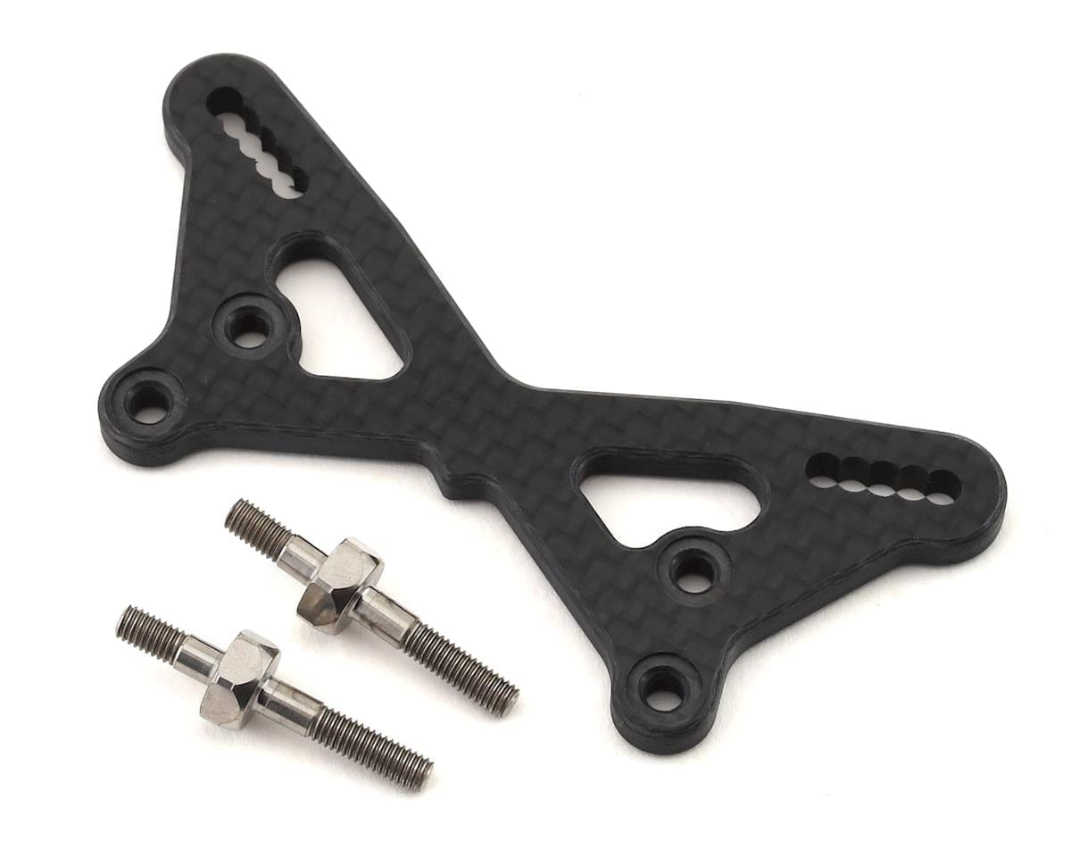 Team Losi Racing TLR334054 22 5.0 Carbon Front Tower with Titanium Standoffs