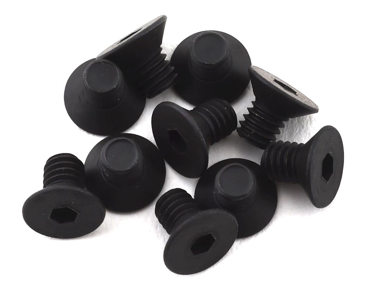 TLR Flat Head Screws, M2.5 x 4mm, 10pcs, 22 5.0 DC Elite - genuine TLR product TLR235011