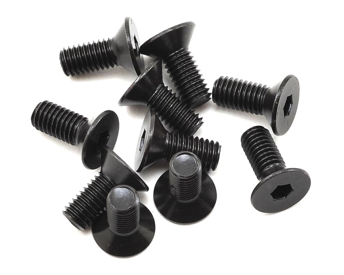 TLR Flat Head Screws, M5x12mm (10) - genuine TLR product TLR255026