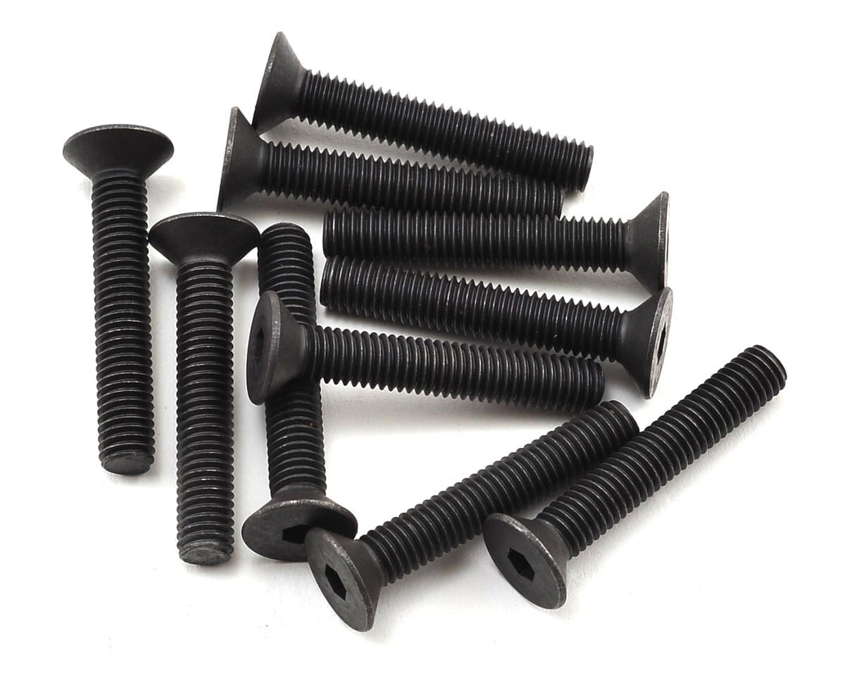 TLR Flat Head Screws, M5x30mm (10) - genuine TLR product TLR255030