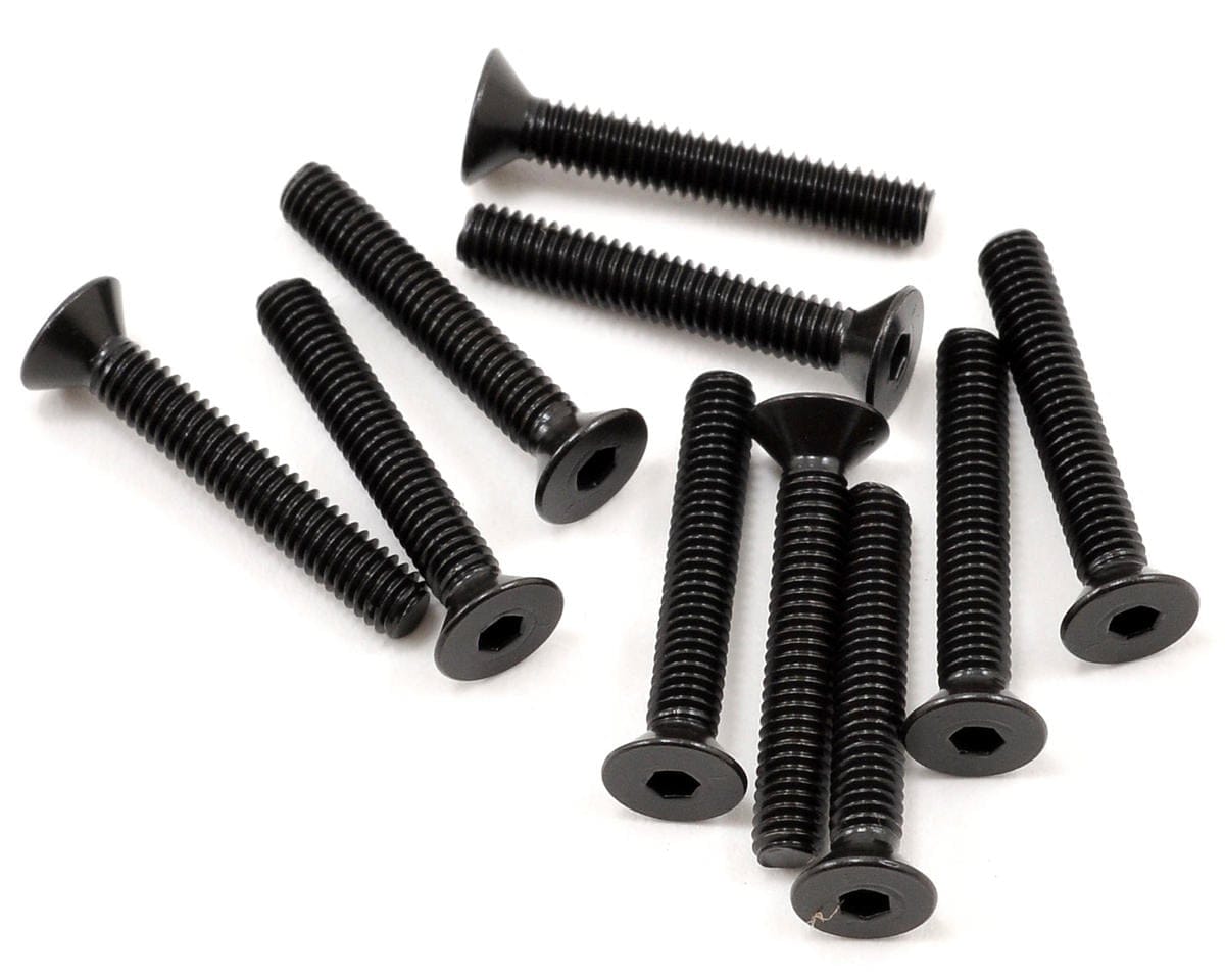 TLR Flathead Screw, M2.5 x 16mm (10) - genuine TLR product TLR5959
