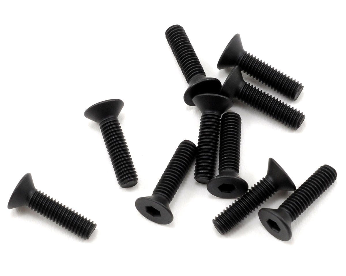 TLR Flathead Screw, M3 x 12mm, 10pcs, 22X, 22X-4 2.0, 22X-T - genuine TLR product TLR5963