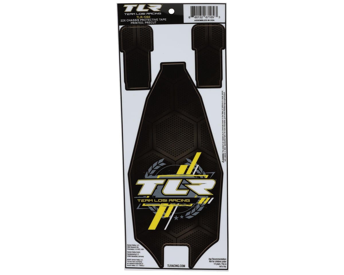 Team Losi Racing TLR-1260 22X Pre-Cut Chassis Protective Sheet