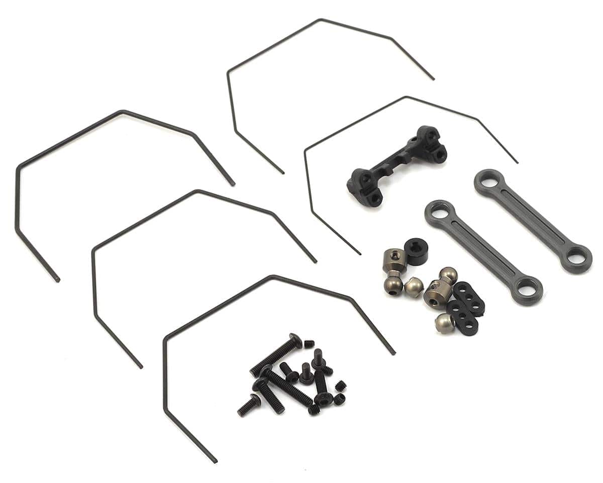 TLR Rear Sway Bar Set, Laydown, 22 4.0 - TLR334040