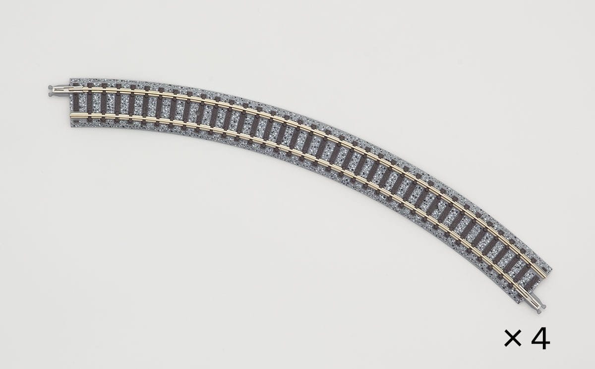 Tomix N Scale Curve Track 9 - 9/16" 243mm Radius, 45deg (4) - Hobbytech Toys