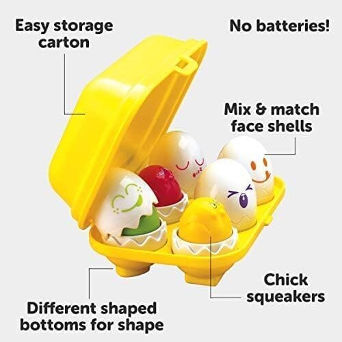 Tomy Hide & Squeak Shape Sorting Eggs