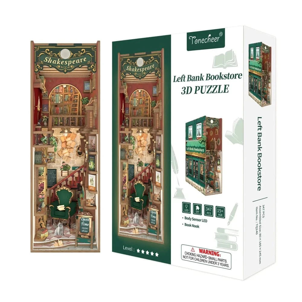 Tonecheer Left Bank Bookstore Book Nook Kit