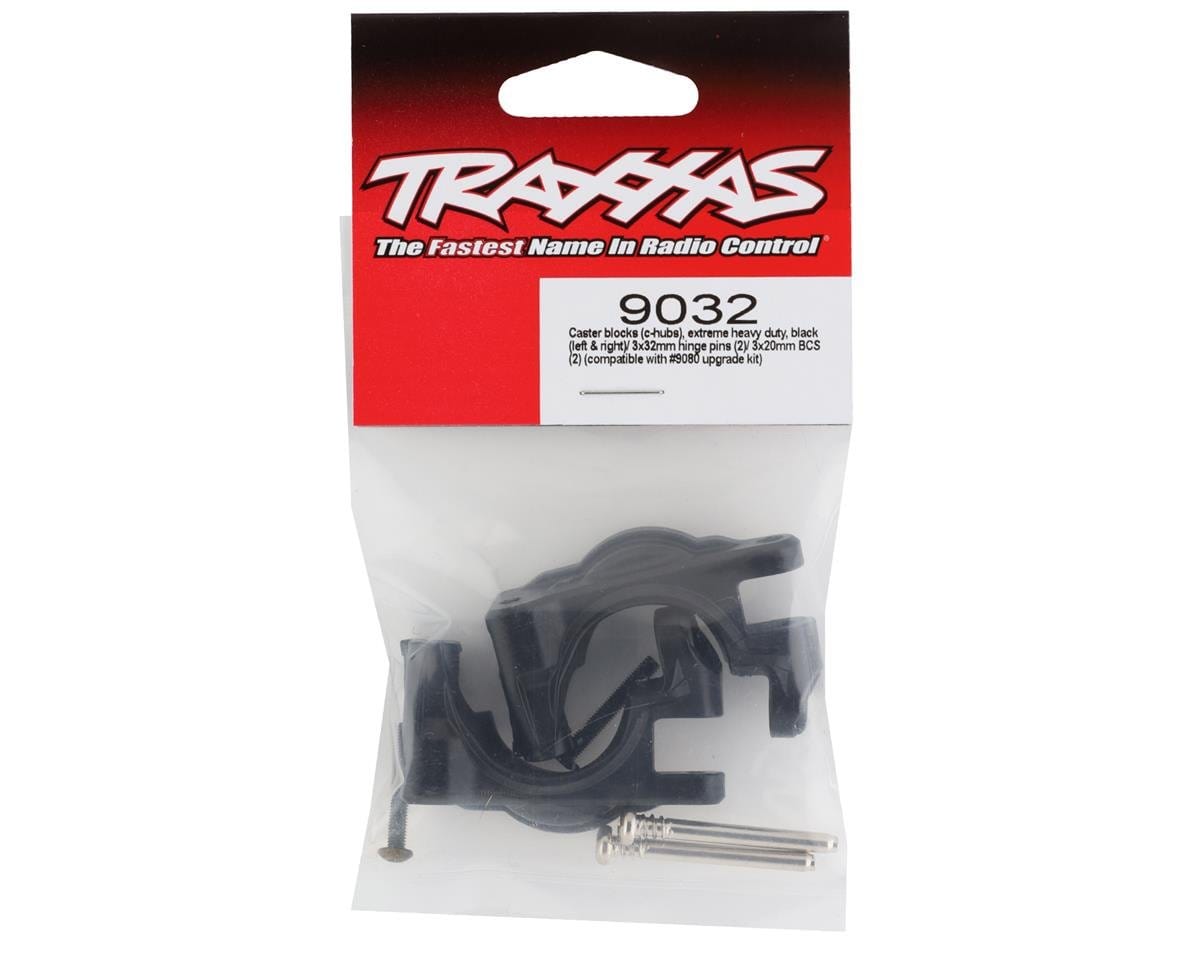 Traxxas 9032 Hoss/Rustler/Slash 4x4 Extreme Heavy Duty Caster Blocks - Black (2) - Hobbytech Toys