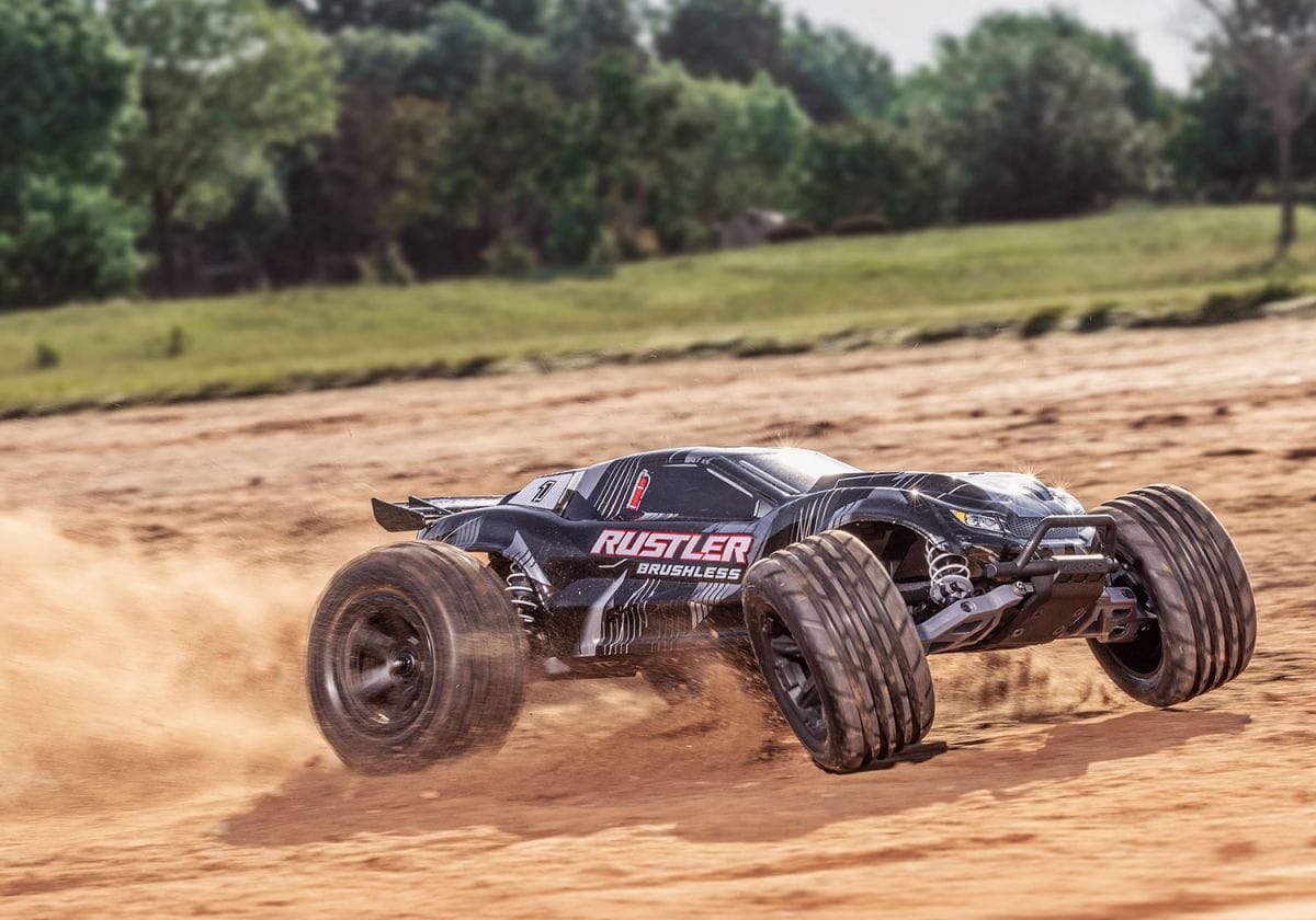 Traxxas Rustler VX3 1/10 RTR 2WD Brushless Stadium Truck - Black