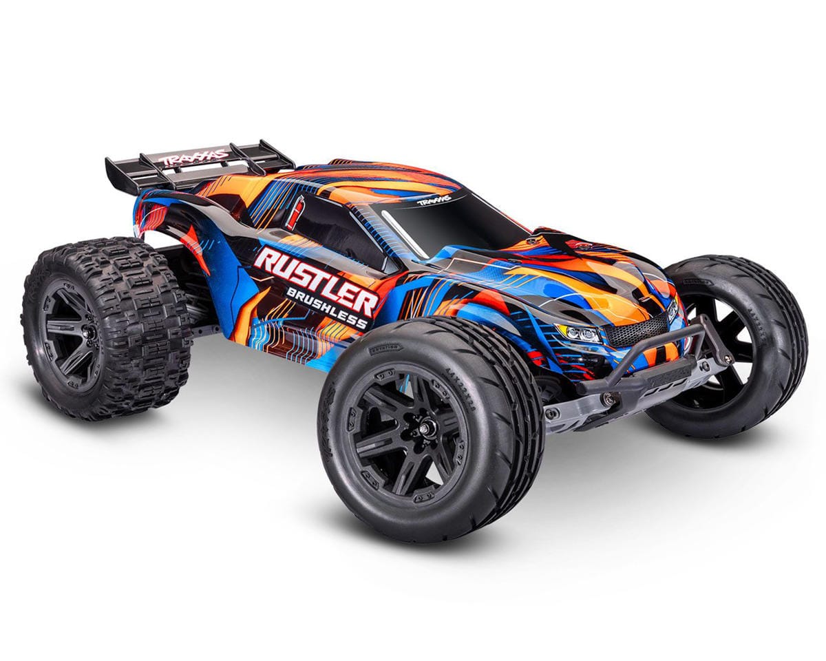 Traxxas Rustler VX3 1/10 RTR 2WD Brushless Stadium Truck - Orange