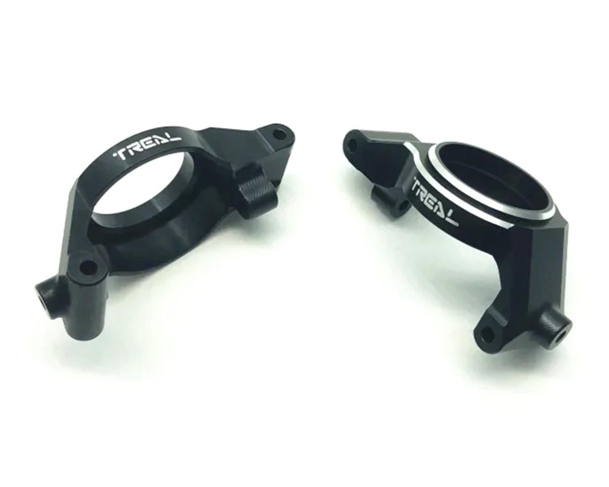 Treal Hobby 7075 Aluminum Front C - Hubs for Traxxas X - Maxx (Black) (2) - Hobbytech Toys