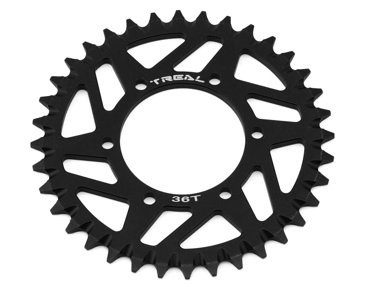 Treal Hobby Losi Promoto MX CNC Aluminum Rear Sprocket (Black) (36T) - Hobbytech Toys